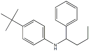 4-tert-butyl-N-(1-phenylbutyl)aniline Struktur