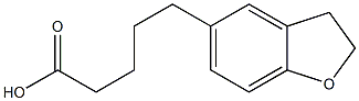 5-(2,3-dihydro-1-benzofuran-5-yl)pentanoic acid Struktur