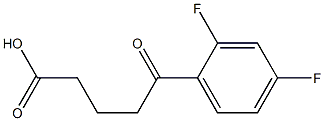 5-(2,4-difluorophenyl)-5-oxopentanoic acid Struktur