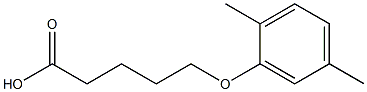 5-(2,5-dimethylphenoxy)pentanoic acid Struktur