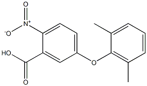 5-(2,6-dimethylphenoxy)-2-nitrobenzoic acid Struktur