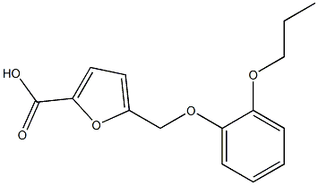 5-(2-propoxyphenoxymethyl)furan-2-carboxylic acid Struktur