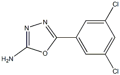 5-(3,5-dichlorophenyl)-1,3,4-oxadiazol-2-amine Struktur