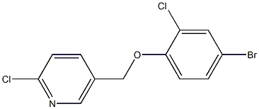 5-(4-bromo-2-chlorophenoxymethyl)-2-chloropyridine Struktur