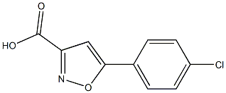 5-(4-chlorophenyl)-1,2-oxazole-3-carboxylic acid Struktur