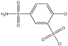 5-(aminosulfonyl)-2-chlorobenzenesulfonyl chloride Struktur