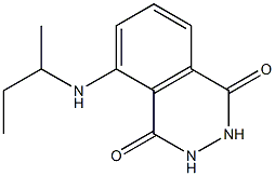 5-(butan-2-ylamino)-1,2,3,4-tetrahydrophthalazine-1,4-dione Struktur