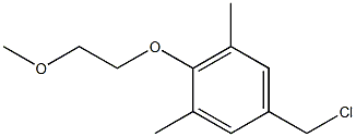 5-(chloromethyl)-2-(2-methoxyethoxy)-1,3-dimethylbenzene Struktur