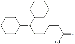 5-(dicyclohexylamino)pentanoic acid Struktur