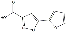 5-(furan-2-yl)-1,2-oxazole-3-carboxylic acid Struktur