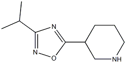 5-(piperidin-3-yl)-3-(propan-2-yl)-1,2,4-oxadiazole Struktur