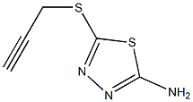 5-(prop-2-yn-1-ylsulfanyl)-1,3,4-thiadiazol-2-amine Struktur