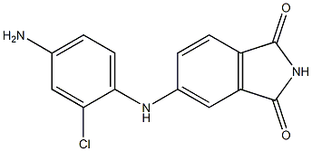 5-[(4-amino-2-chlorophenyl)amino]-2,3-dihydro-1H-isoindole-1,3-dione Struktur