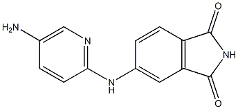 5-[(5-aminopyridin-2-yl)amino]-2,3-dihydro-1H-isoindole-1,3-dione Struktur