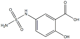 5-[(aminosulfonyl)amino]-2-hydroxybenzoic acid Struktur