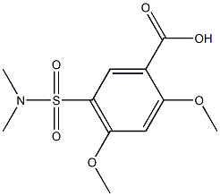 5-[(dimethylamino)sulfonyl]-2,4-dimethoxybenzoic acid Struktur