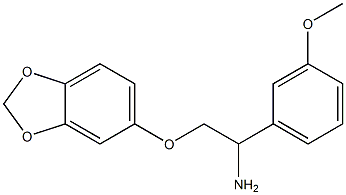 5-[2-amino-2-(3-methoxyphenyl)ethoxy]-2H-1,3-benzodioxole Struktur