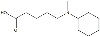 5-[cyclohexyl(methyl)amino]pentanoic acid Struktur