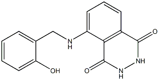 5-{[(2-hydroxyphenyl)methyl]amino}-1,2,3,4-tetrahydrophthalazine-1,4-dione Struktur