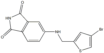 5-{[(4-bromothiophen-2-yl)methyl]amino}-2,3-dihydro-1H-isoindole-1,3-dione Struktur