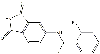 5-{[1-(2-bromophenyl)ethyl]amino}-2,3-dihydro-1H-isoindole-1,3-dione Struktur