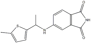 5-{[1-(5-methylthiophen-2-yl)ethyl]amino}-2,3-dihydro-1H-isoindole-1,3-dione Struktur