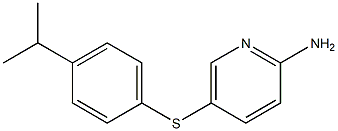 5-{[4-(propan-2-yl)phenyl]sulfanyl}pyridin-2-amine Struktur