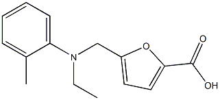 5-{[ethyl(2-methylphenyl)amino]methyl}furan-2-carboxylic acid Struktur