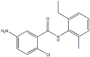 5-amino-2-chloro-N-(2-ethyl-6-methylphenyl)benzamide Struktur