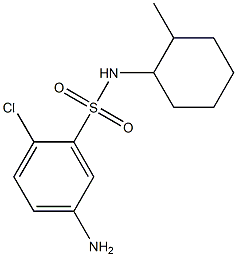 5-amino-2-chloro-N-(2-methylcyclohexyl)benzene-1-sulfonamide Struktur