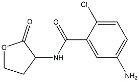 5-amino-2-chloro-N-(2-oxooxolan-3-yl)benzamide Struktur