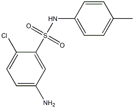 5-amino-2-chloro-N-(4-methylphenyl)benzene-1-sulfonamide Struktur