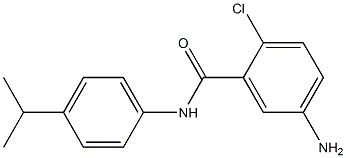 5-amino-2-chloro-N-[4-(propan-2-yl)phenyl]benzamide Struktur