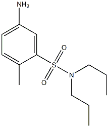 5-amino-2-methyl-N,N-dipropylbenzene-1-sulfonamide Struktur