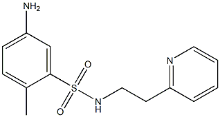 5-amino-2-methyl-N-[2-(pyridin-2-yl)ethyl]benzene-1-sulfonamide Struktur