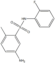 5-amino-N-(2-fluorophenyl)-2-methylbenzene-1-sulfonamide Struktur