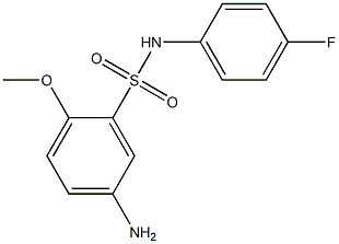 5-amino-N-(4-fluorophenyl)-2-methoxybenzene-1-sulfonamide Struktur