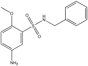 5-amino-N-benzyl-2-methoxybenzene-1-sulfonamide Struktur