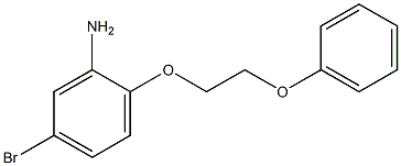 5-bromo-2-(2-phenoxyethoxy)aniline Struktur