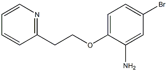 5-bromo-2-[2-(pyridin-2-yl)ethoxy]aniline Struktur