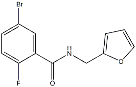 5-bromo-2-fluoro-N-(2-furylmethyl)benzamide Struktur