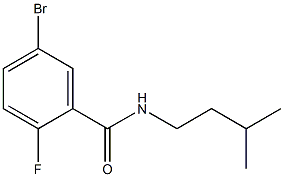 5-bromo-2-fluoro-N-(3-methylbutyl)benzamide Struktur