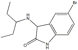 5-bromo-3-(pentan-3-ylamino)-2,3-dihydro-1H-indol-2-one Struktur