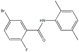 5-bromo-N-(2,5-dimethylphenyl)-2-fluorobenzamide Struktur