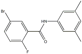 5-bromo-N-(3,5-dimethylphenyl)-2-fluorobenzamide Struktur