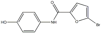 5-bromo-N-(4-hydroxyphenyl)furan-2-carboxamide Struktur