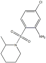 5-chloro-2-[(2-methylpiperidine-1-)sulfonyl]aniline Struktur