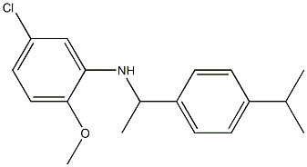 5-chloro-2-methoxy-N-{1-[4-(propan-2-yl)phenyl]ethyl}aniline Struktur