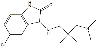 5-chloro-3-({2-[(dimethylamino)methyl]-2-methylpropyl}amino)-2,3-dihydro-1H-indol-2-one Struktur