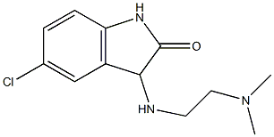 5-chloro-3-{[2-(dimethylamino)ethyl]amino}-1,3-dihydro-2H-indol-2-one Struktur